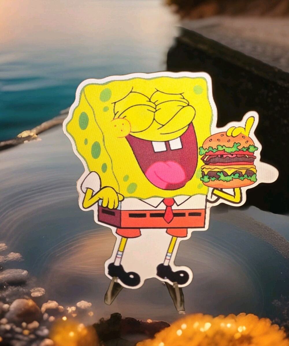 SpongeBob SquarePants 3D Motion Lenticular Car Decal Sticker Peeker